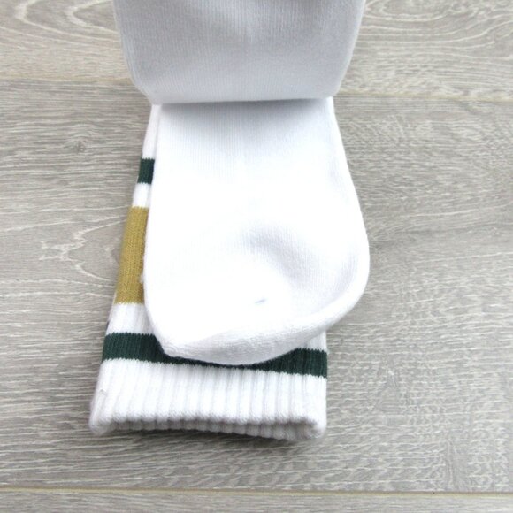 Vans Unisex Retro White Green Striped Crew Socks Mens Size 9.5 -13 (1 Pair) NEW - Picture 8 of 10